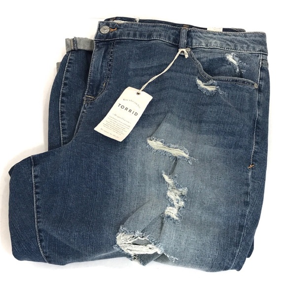Torrid Distressed Ex-Boyfriend jeans - Picture 2 of 6